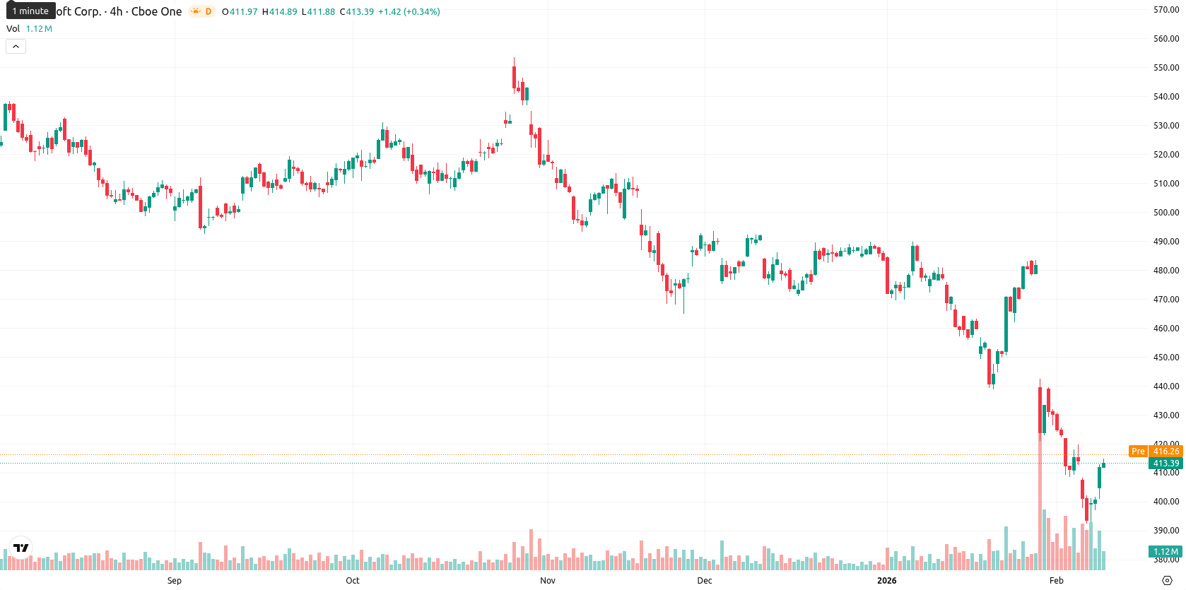 Microsoft Corp asset chart