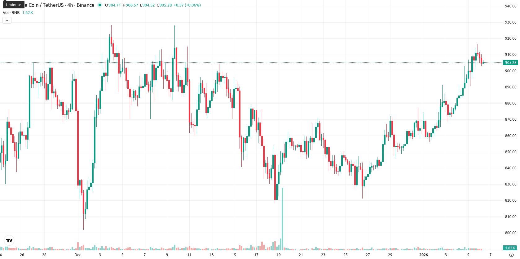 Binance Coin asset chart