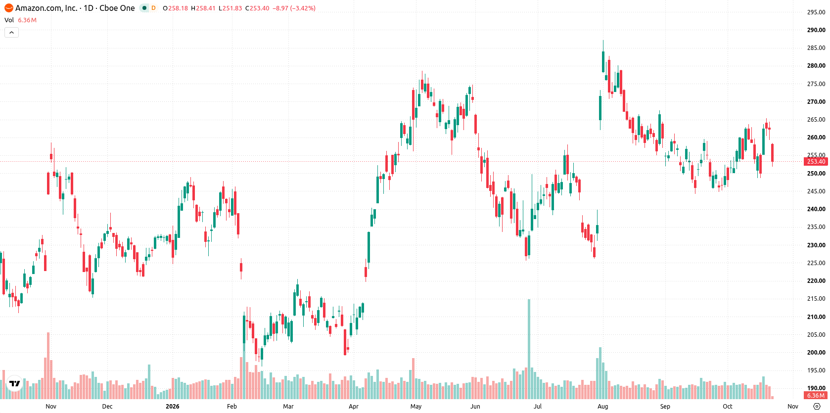 Amazon.com Inc asset chart