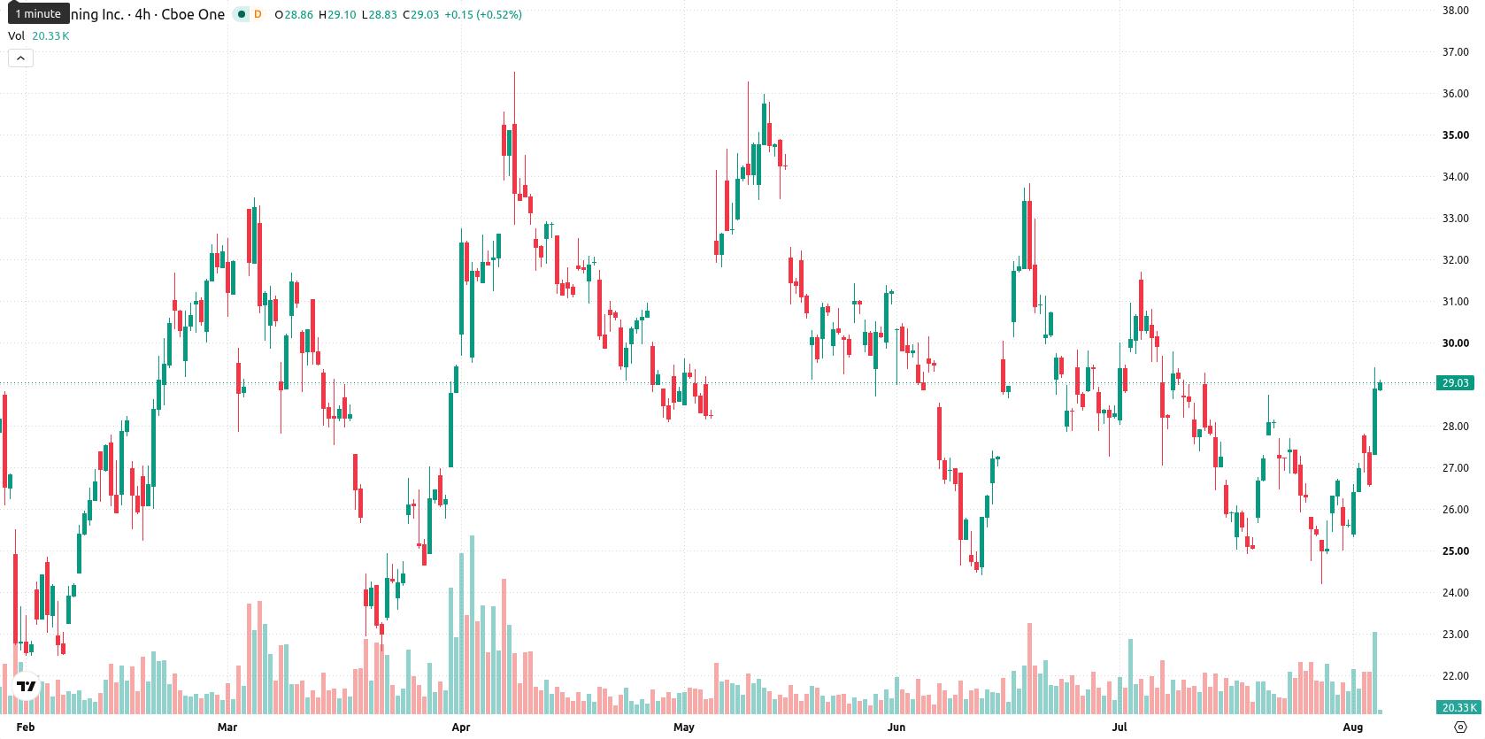SSR Mining Inc asset chart