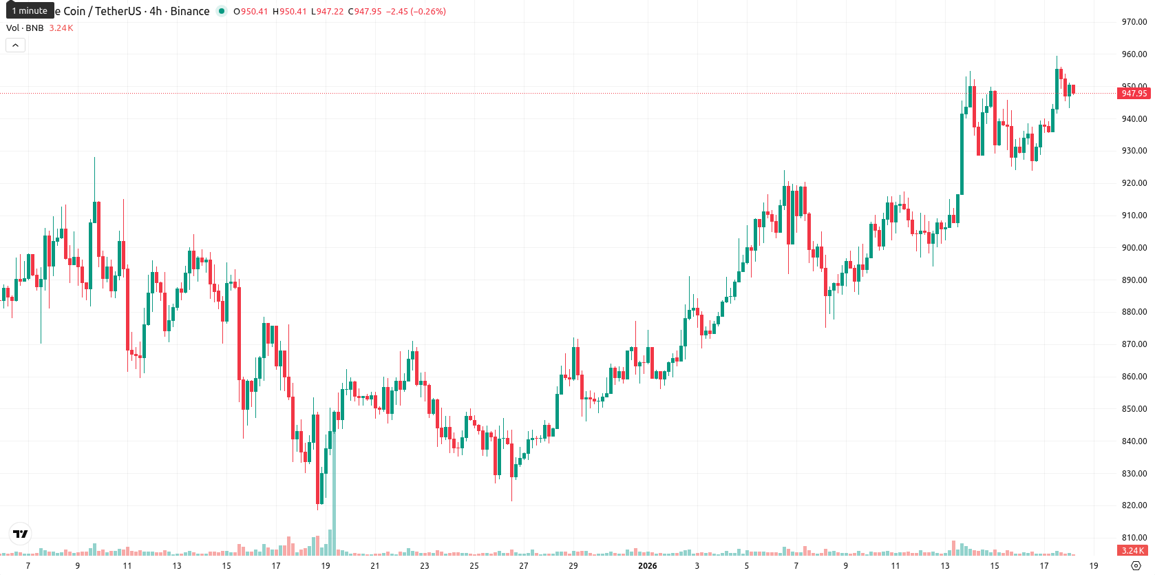 Binance Coin asset chart