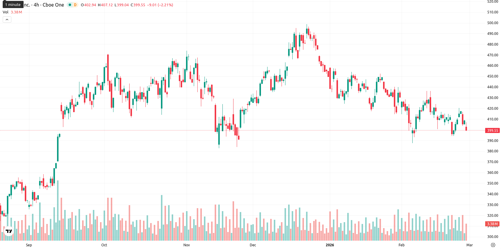 Tesla Inc. asset chart
