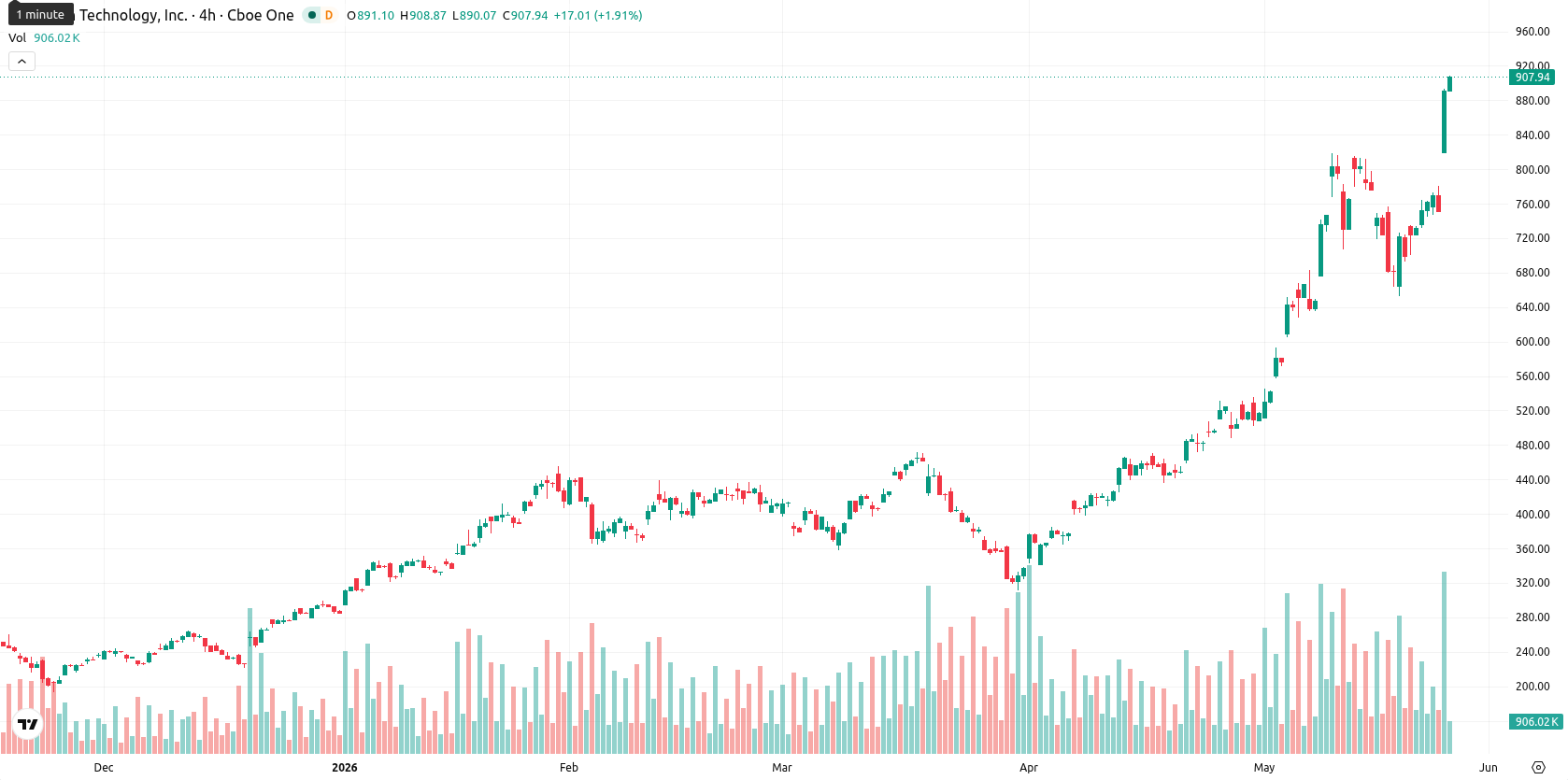 Micron Technology asset chart