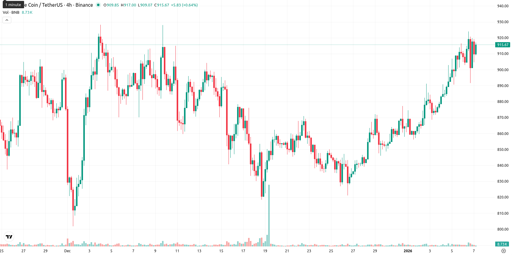 Binance Coin asset chart