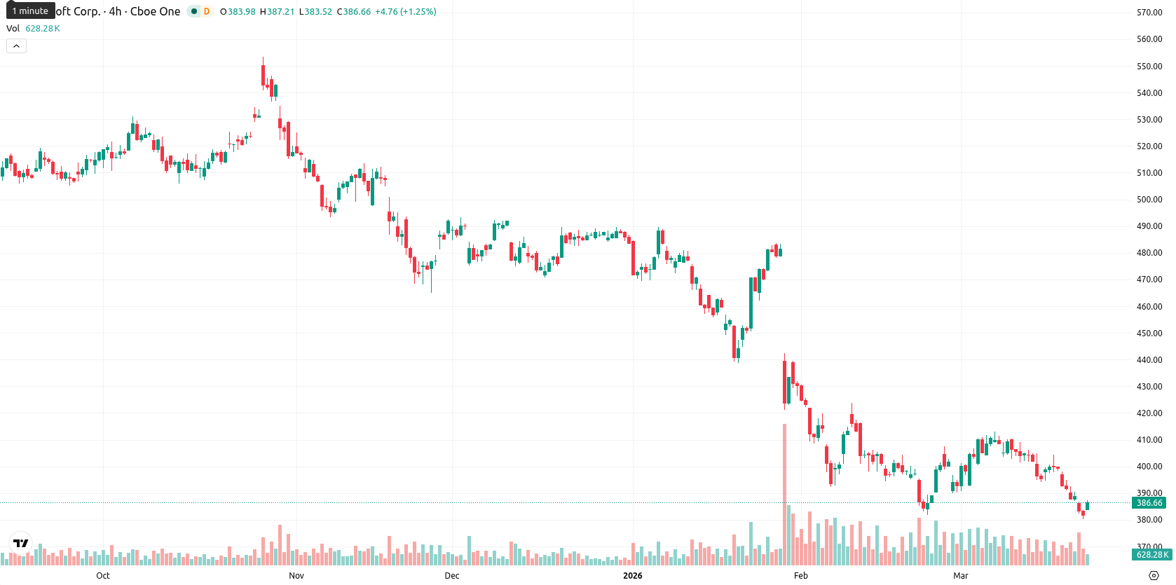 Microsoft Corp asset chart