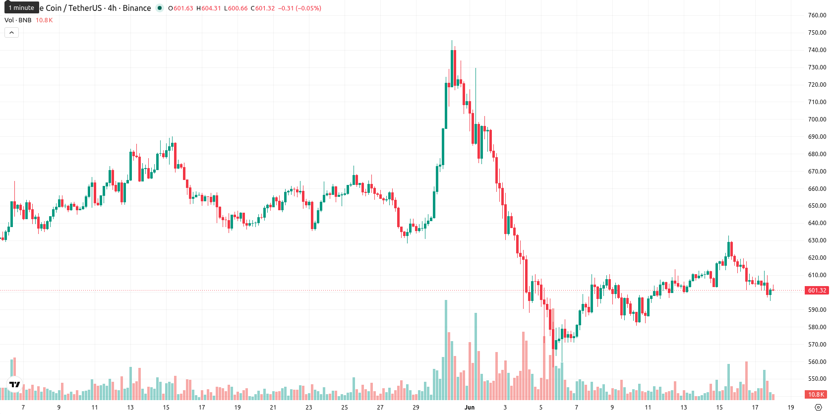 Binance Coin asset chart