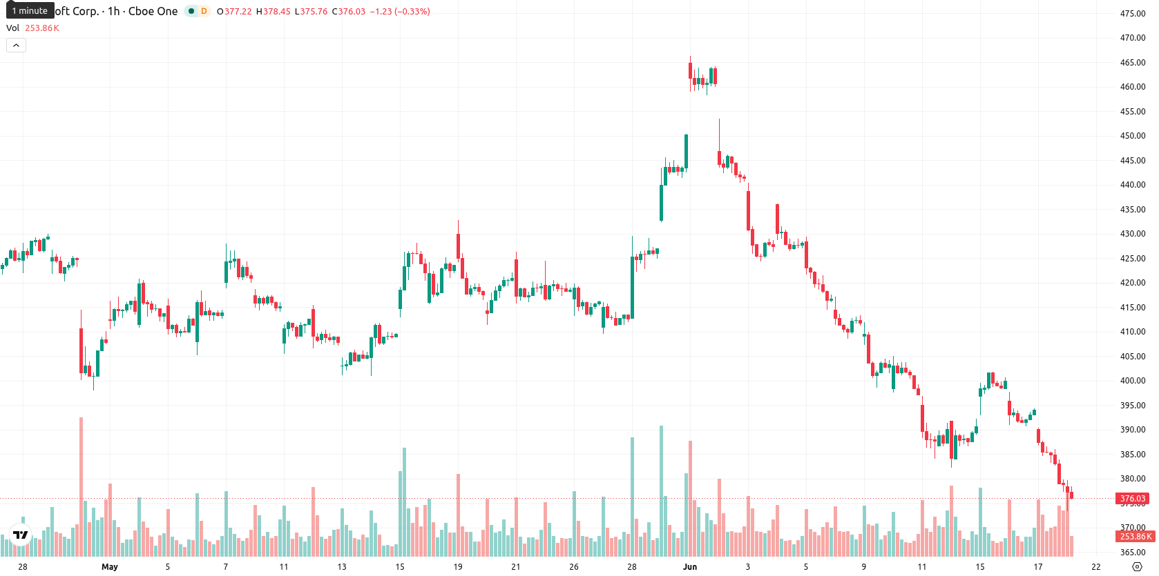 Microsoft Corp asset chart