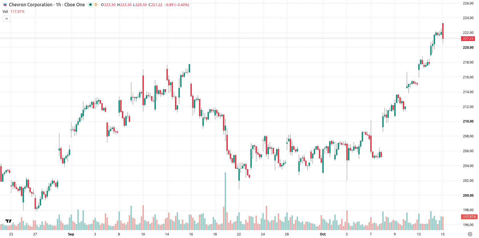Chevron Corporation asset chart