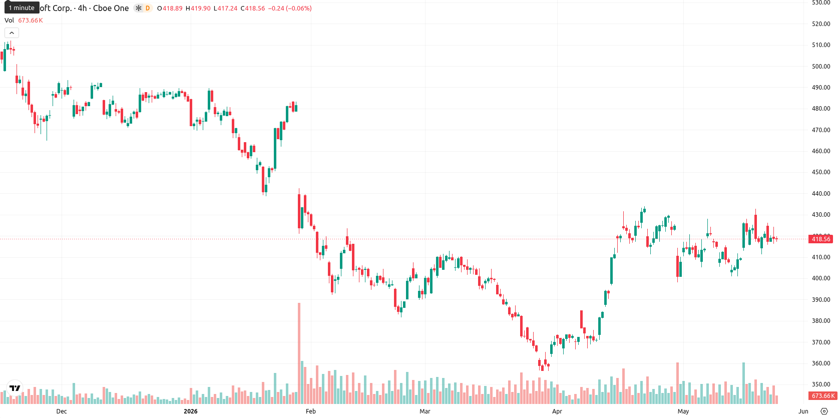 Microsoft Corp asset chart