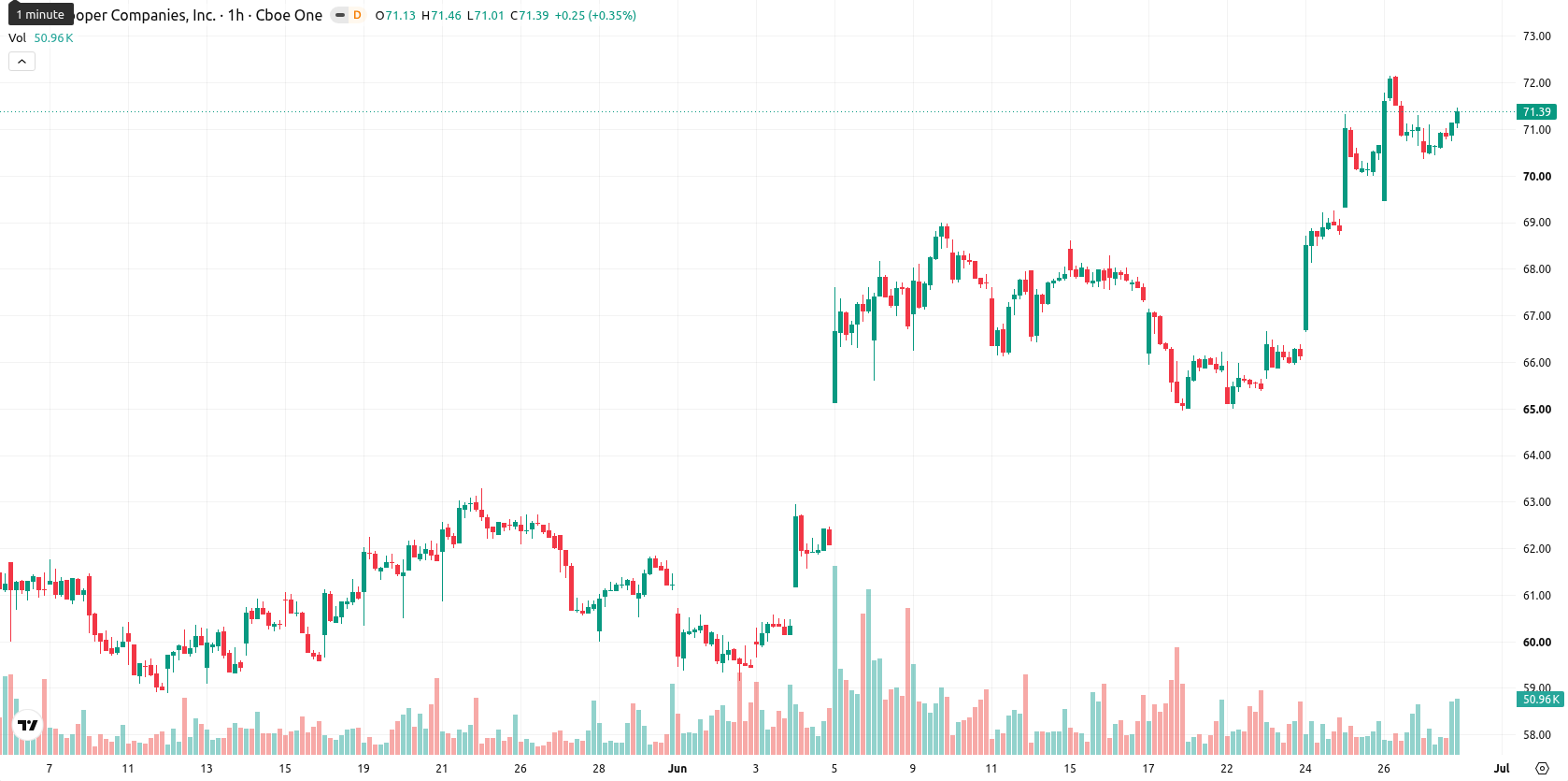 Cooper Companies Inc asset chart