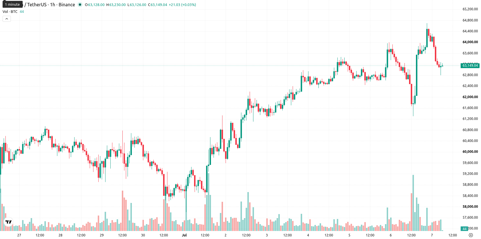 Bitcoin asset chart