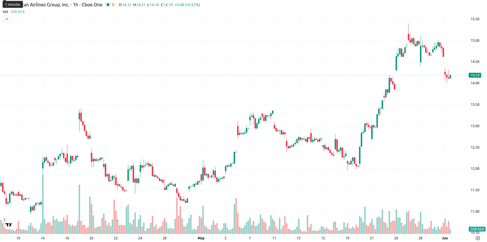 American Airlines Group Inc. asset chart