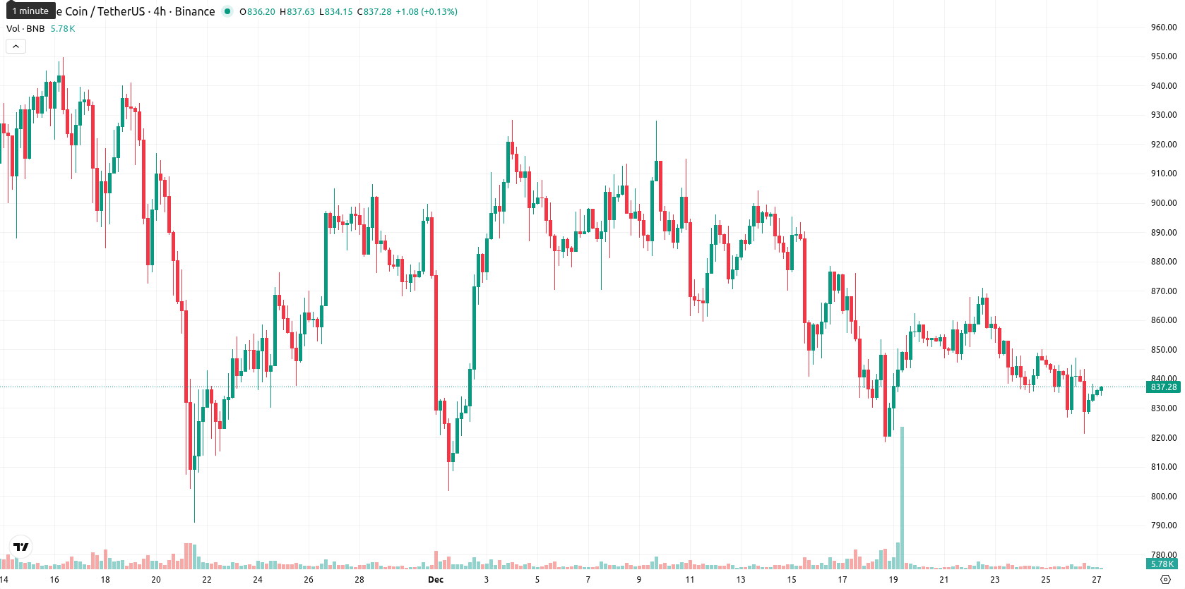 Binance Coin asset chart