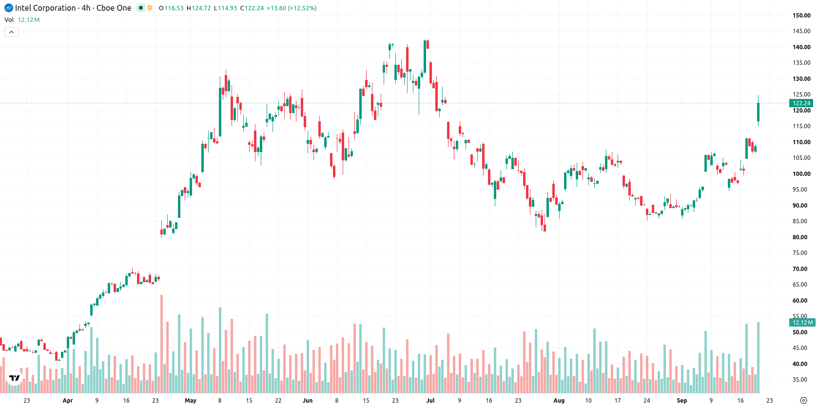 Intel Corporation asset chart