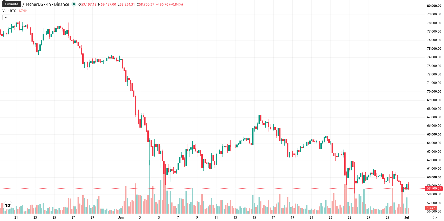 Bitcoin asset chart