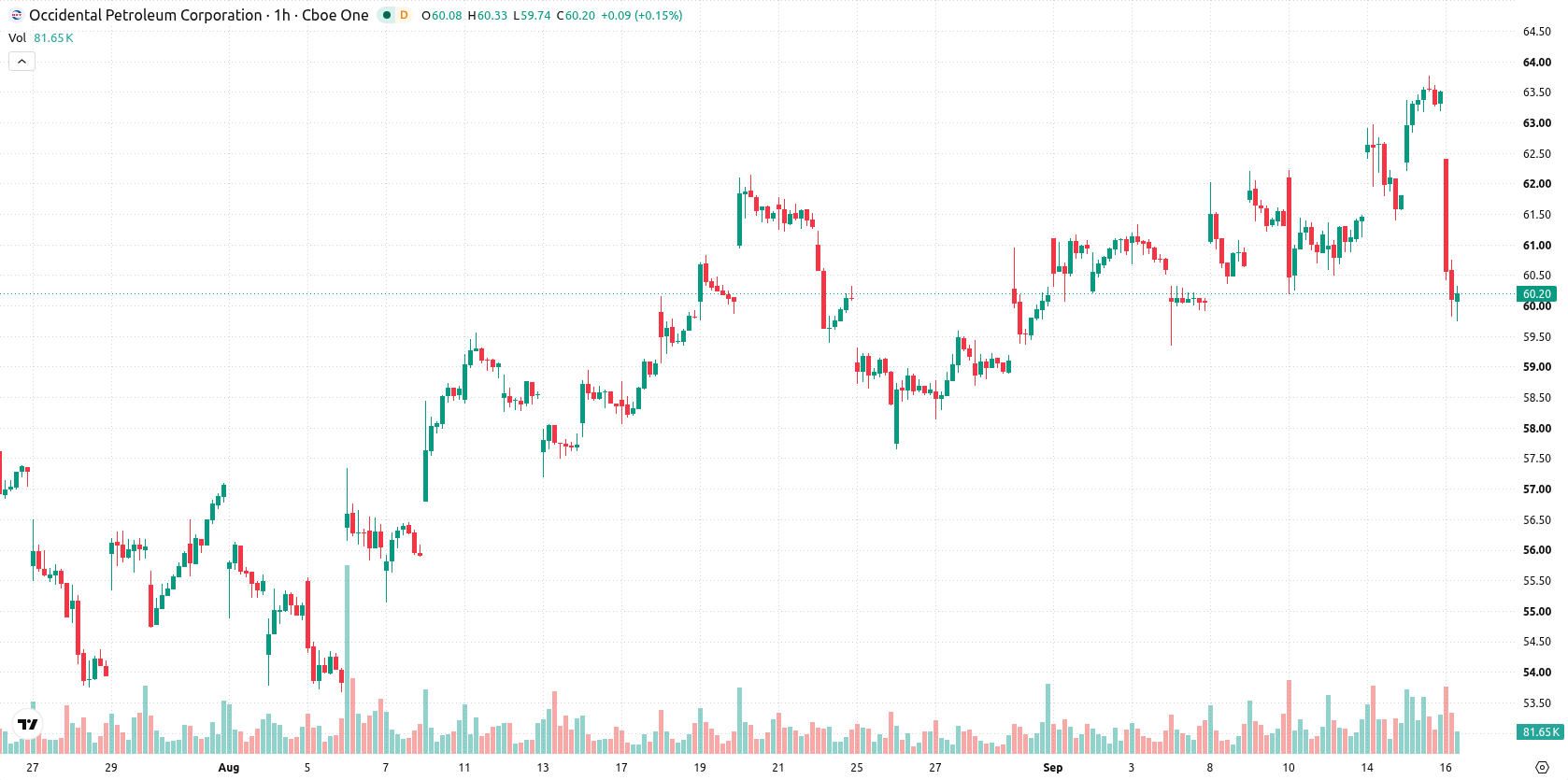 Occidental Petroleum Corporation asset chart
