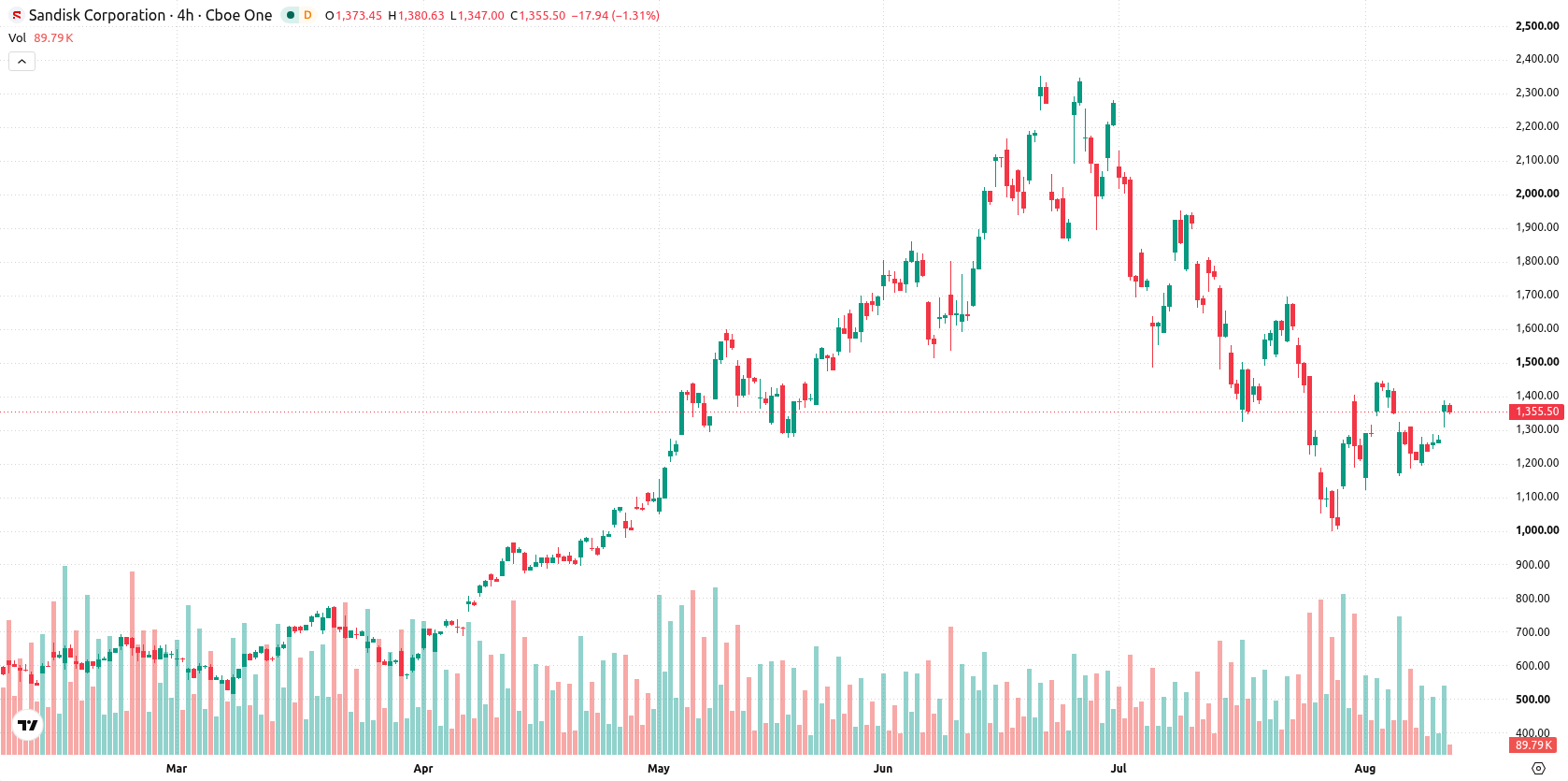 SanDisk Corporation asset chart