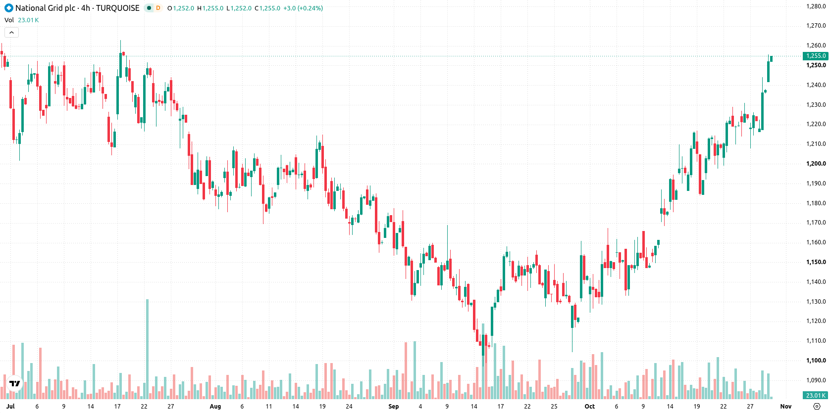National Grid asset chart