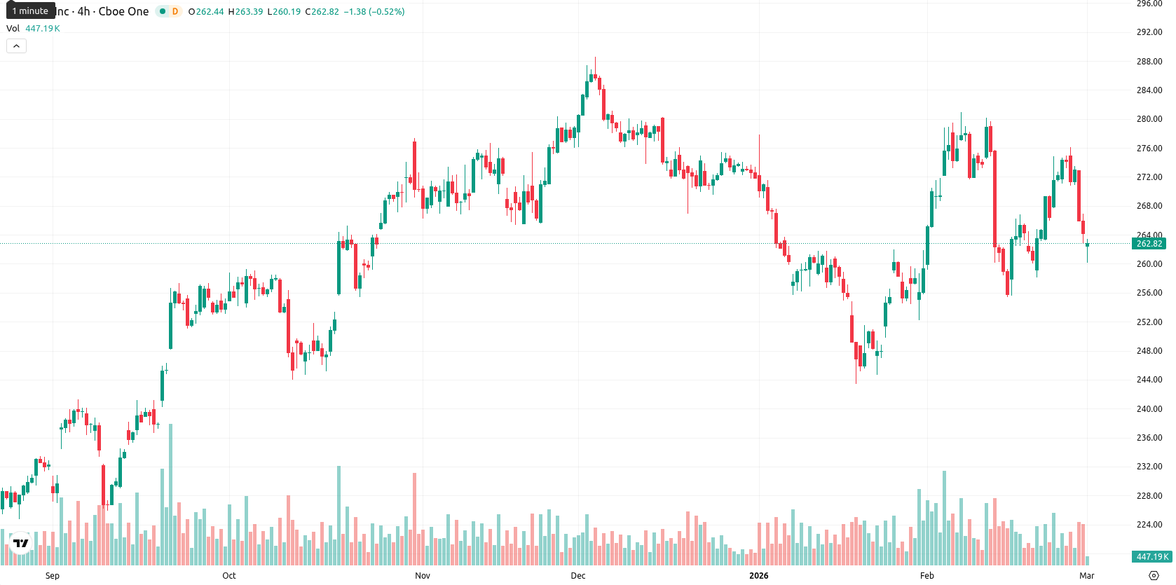Apple Inc. asset chart