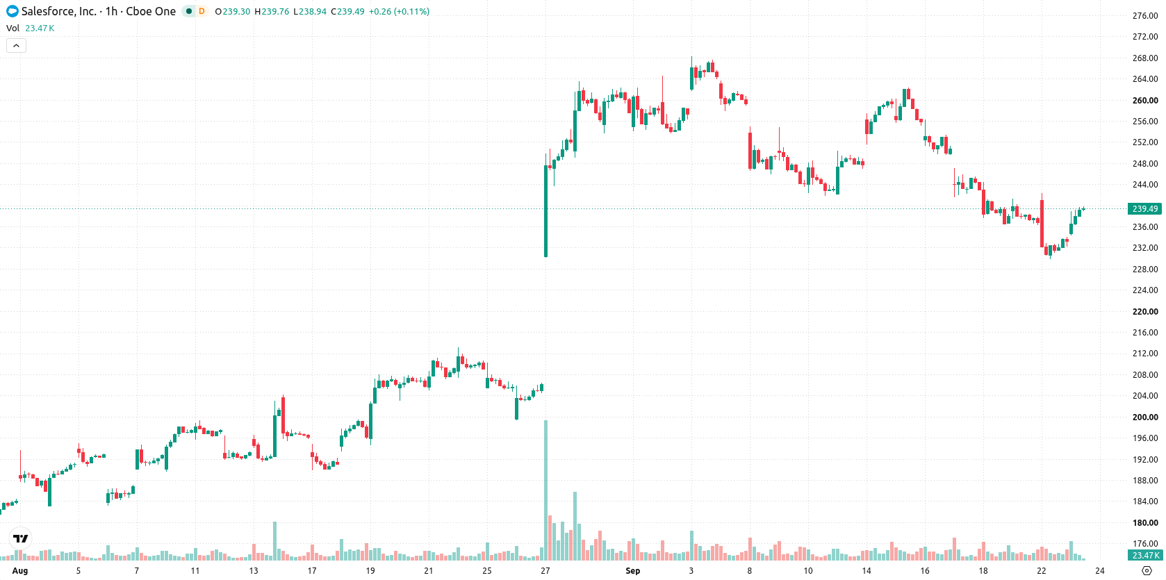 Salesforce, Inc. asset chart