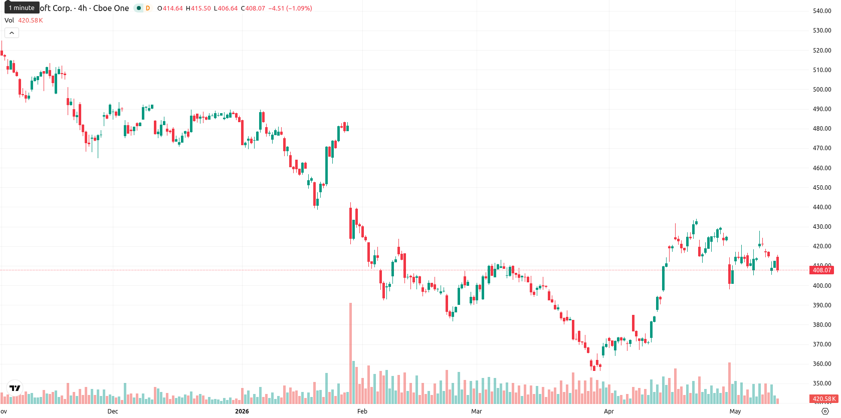 Microsoft Corp asset chart