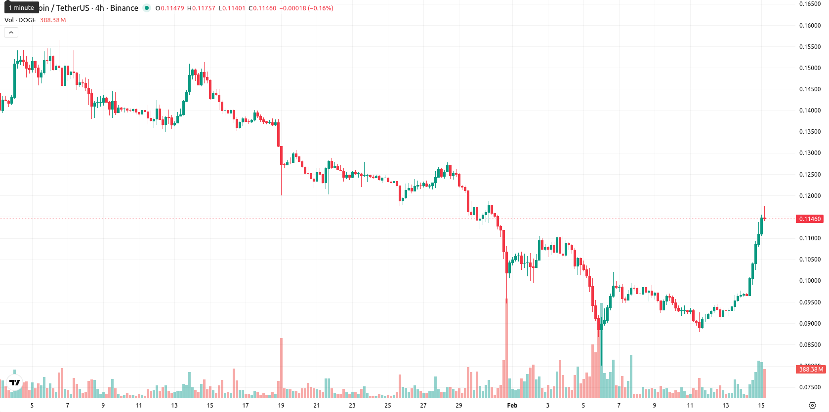 Dogecoin asset chart