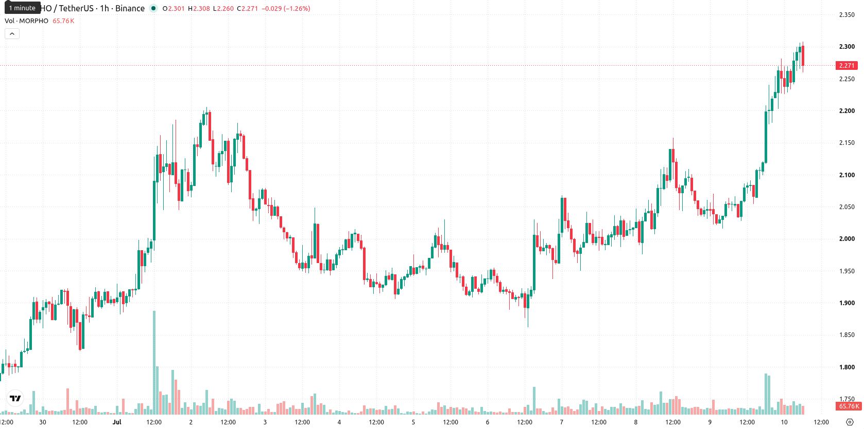Morpho asset chart