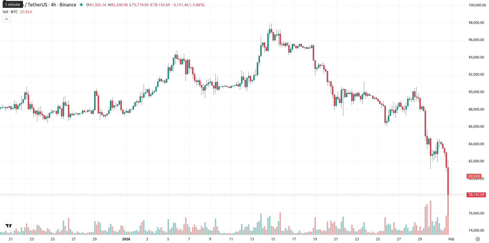 Bitcoin asset chart