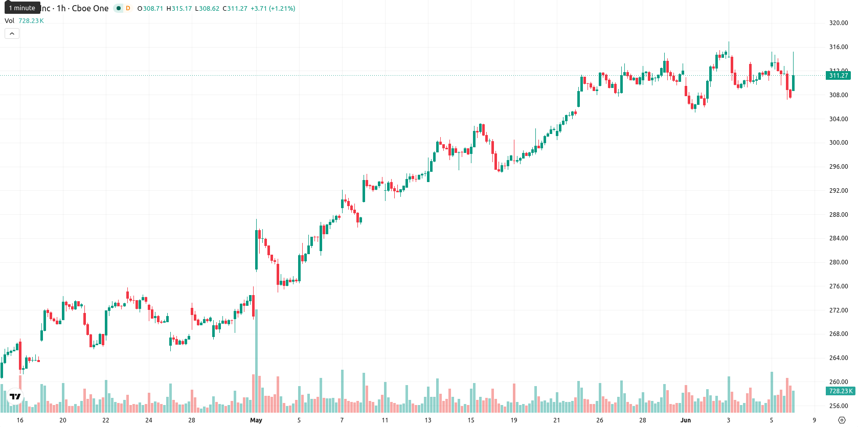 Apple Inc. asset chart