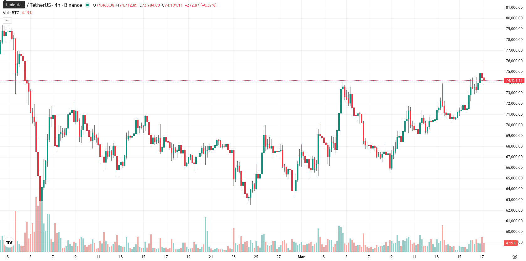 Bitcoin asset chart