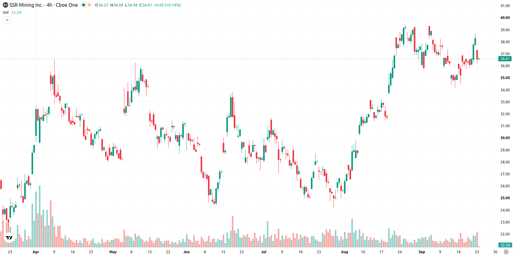SSR Mining Inc asset chart