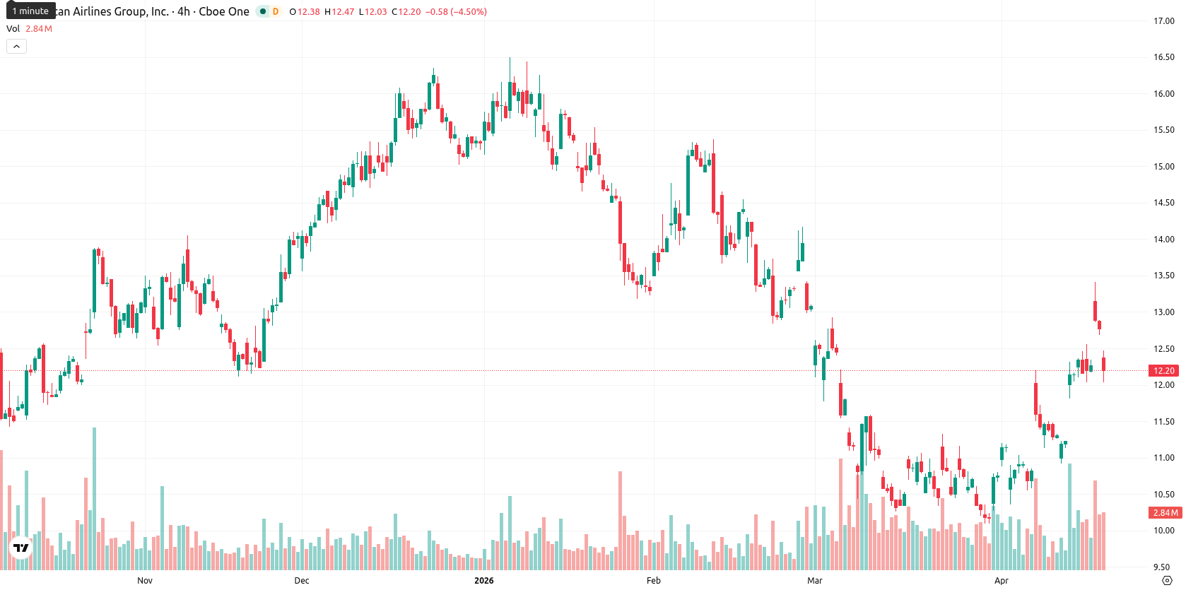 American Airlines Group Inc. asset chart