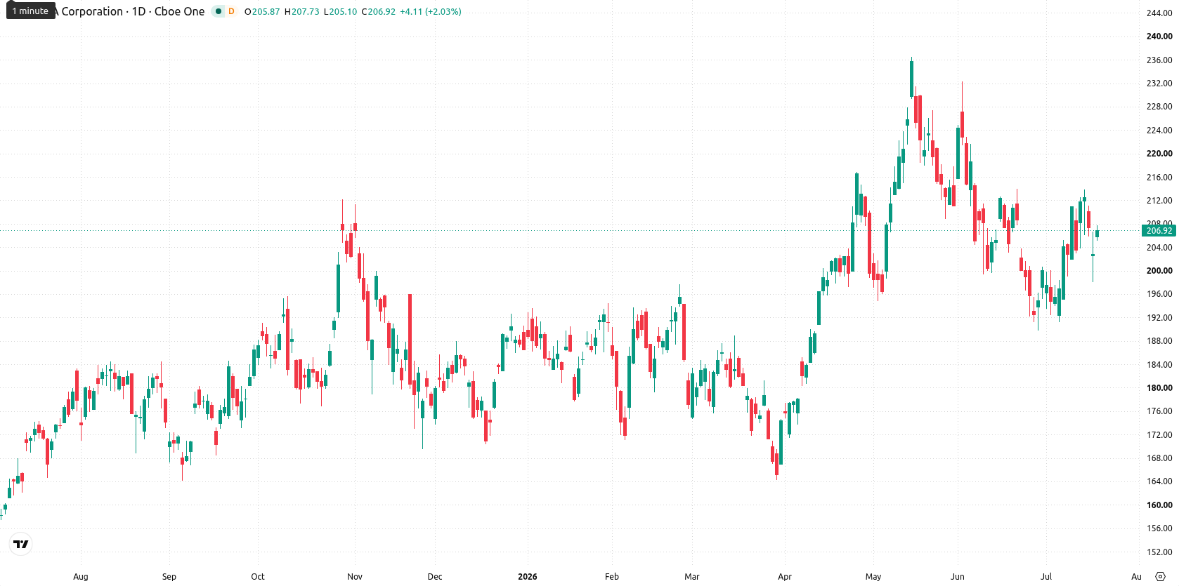 Nvidia Corp asset chart
