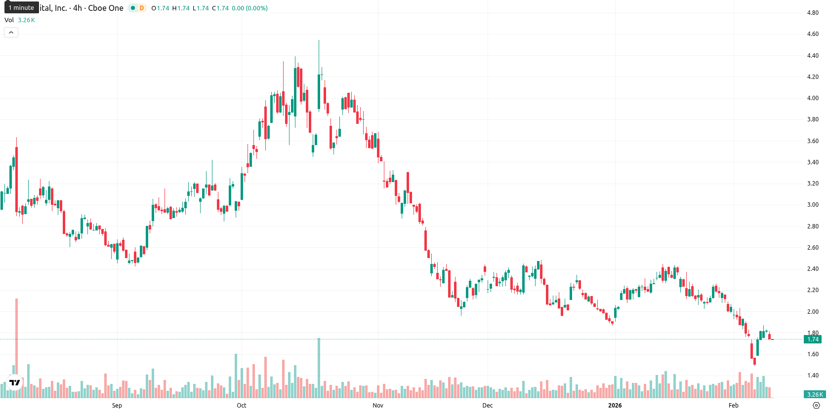 Bit Digital Inc. asset chart