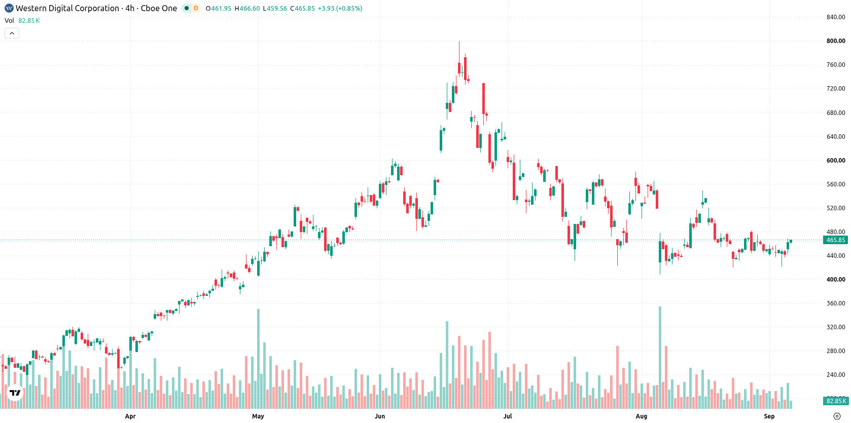 Western Digital Corporation asset chart