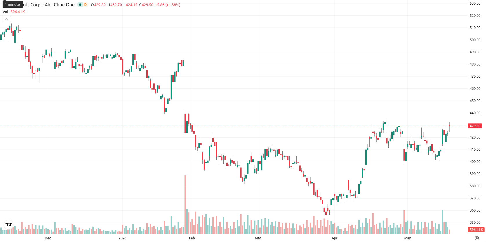 Microsoft Corp asset chart