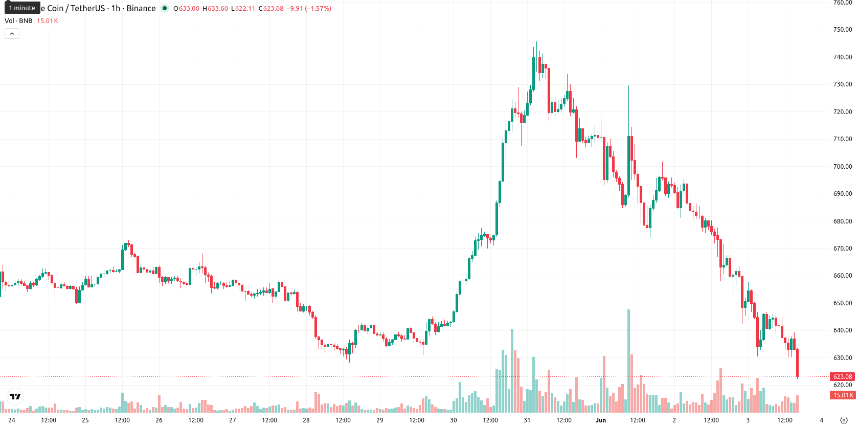Binance Coin asset chart