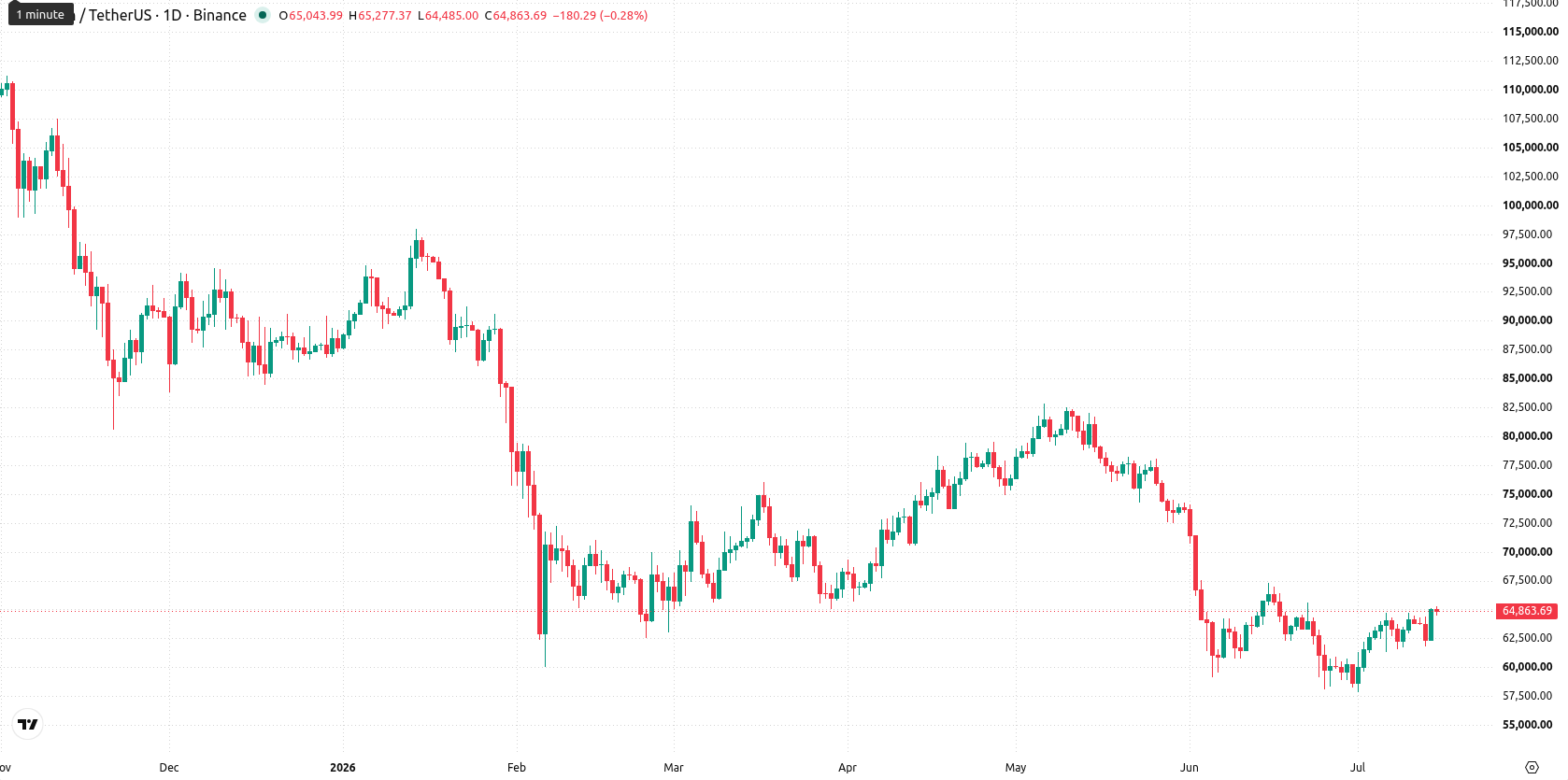 Bitcoin asset chart