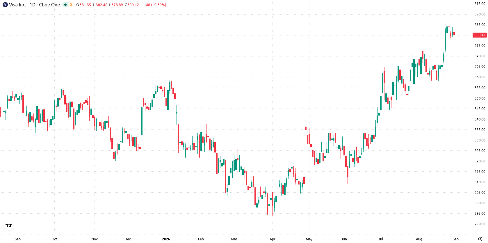 Visa Inc. asset chart