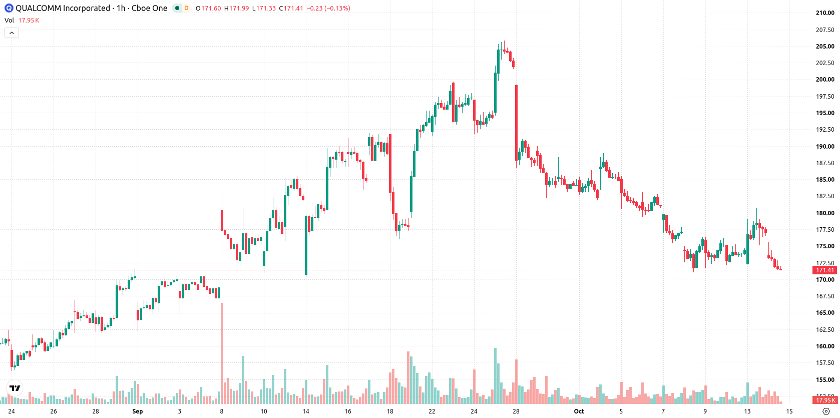 Qualcomm Inc. asset chart