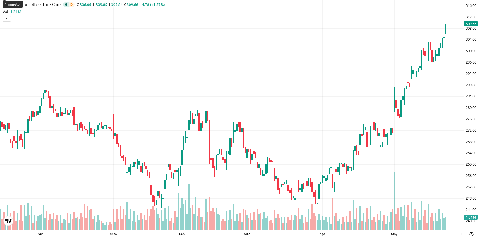 Apple Inc. asset chart