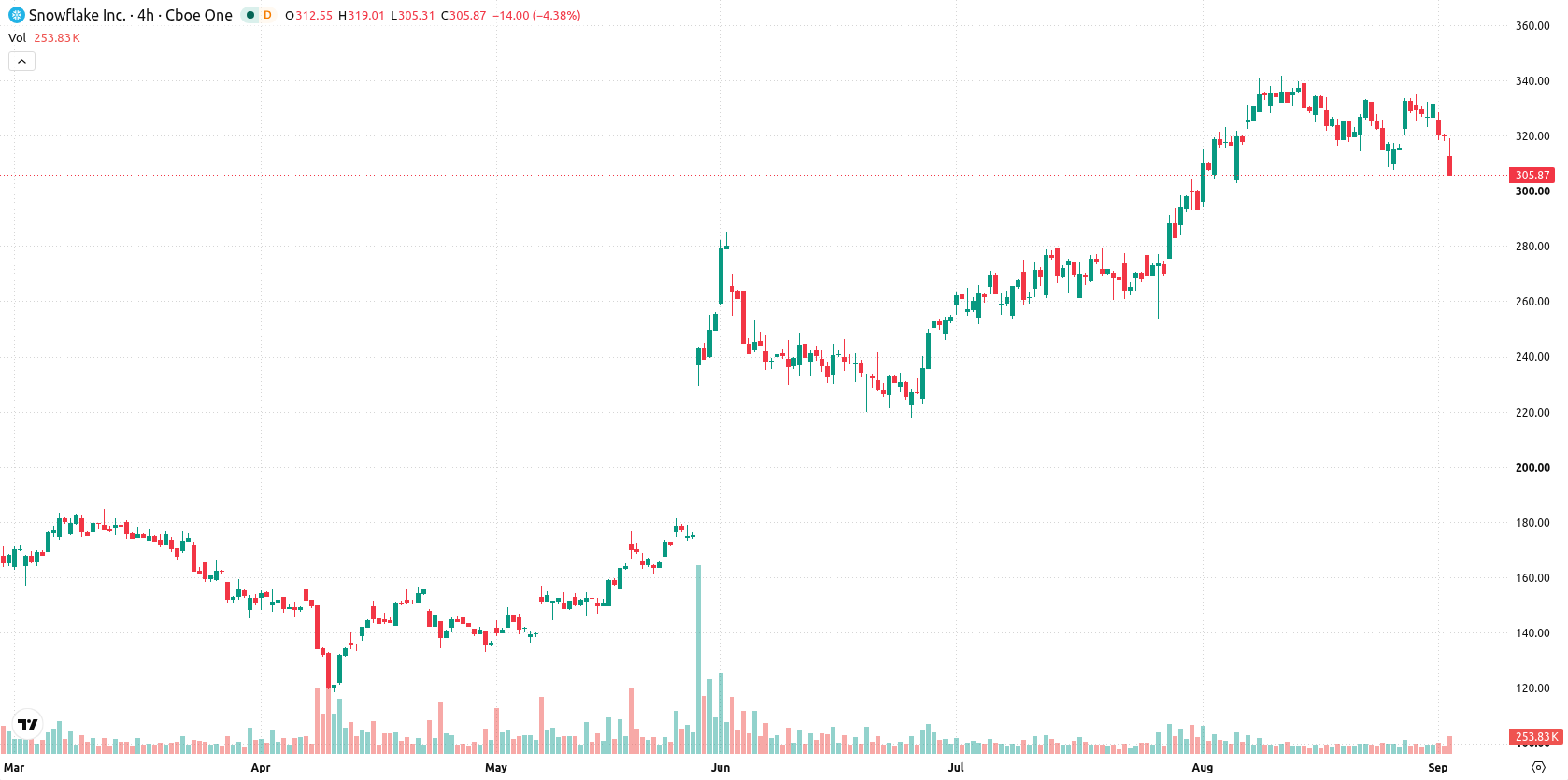 Snowflake Inc. asset chart