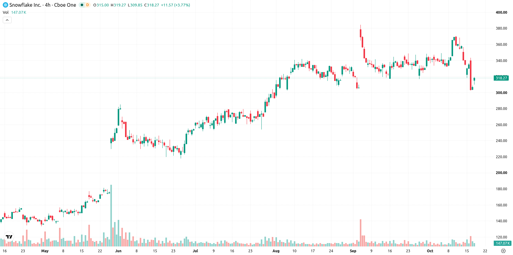 Snowflake Inc. asset chart