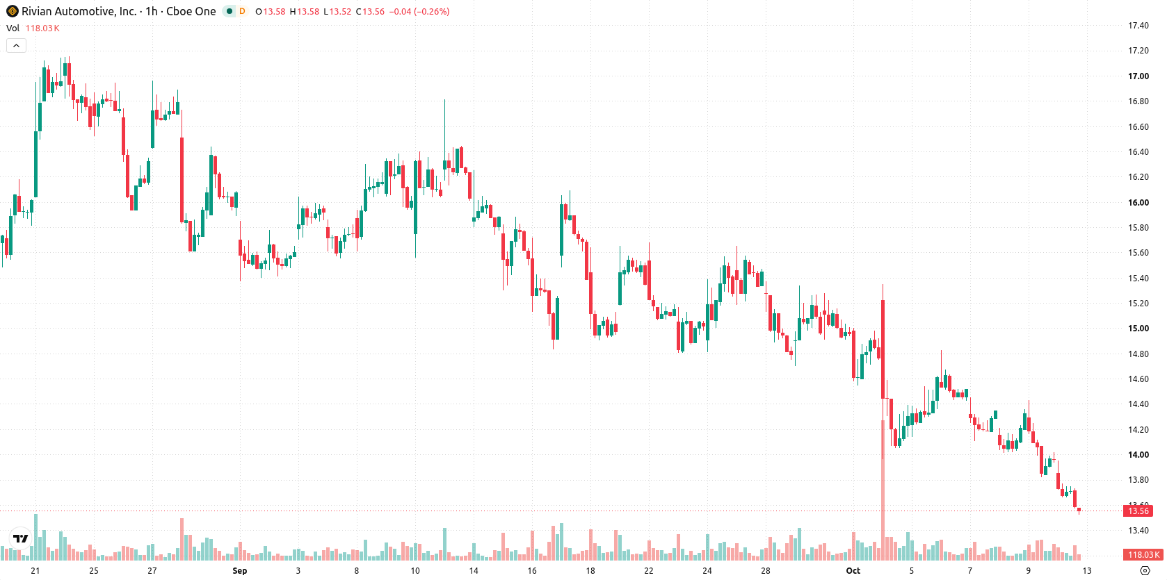 Rivian Automotive asset chart