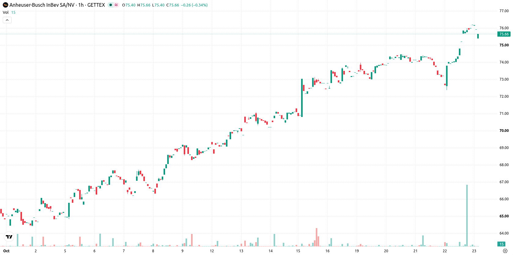 Anheuser-Busch InBev SA/NV asset chart