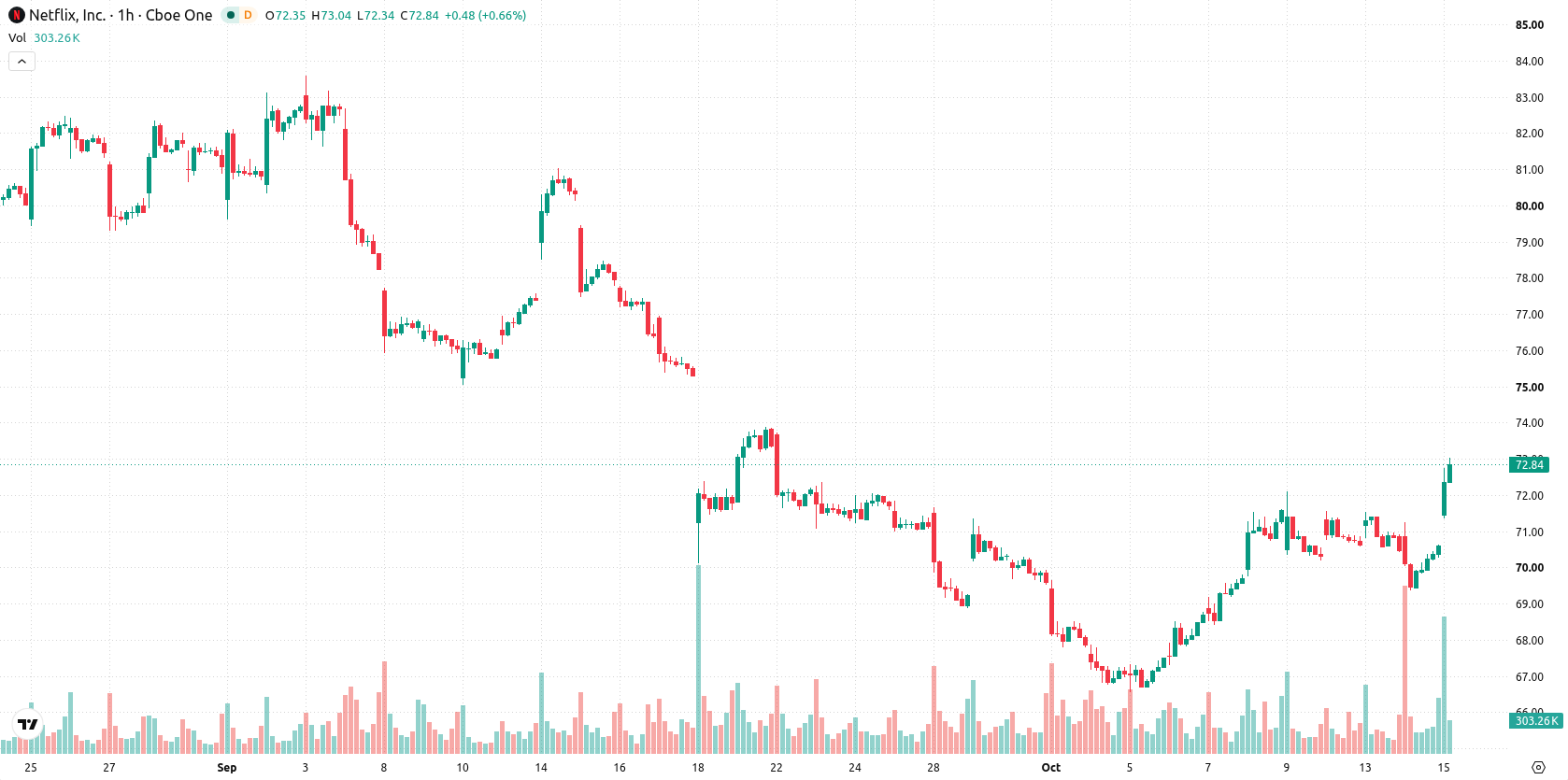 Netflix Inc asset chart