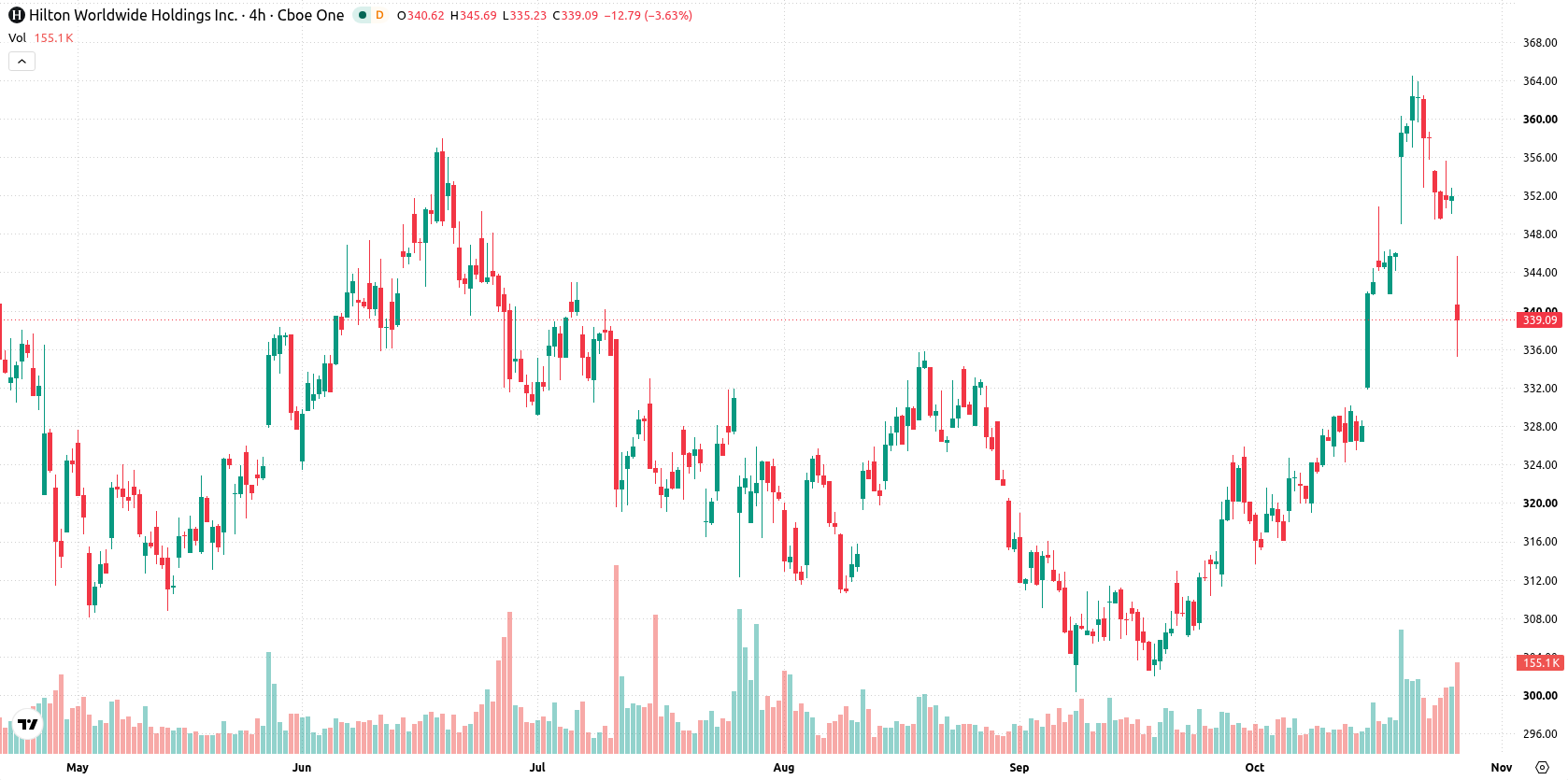 Hilton Worldwide Holdings asset chart