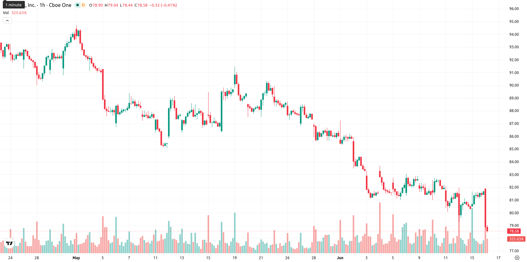 Netflix Inc asset chart