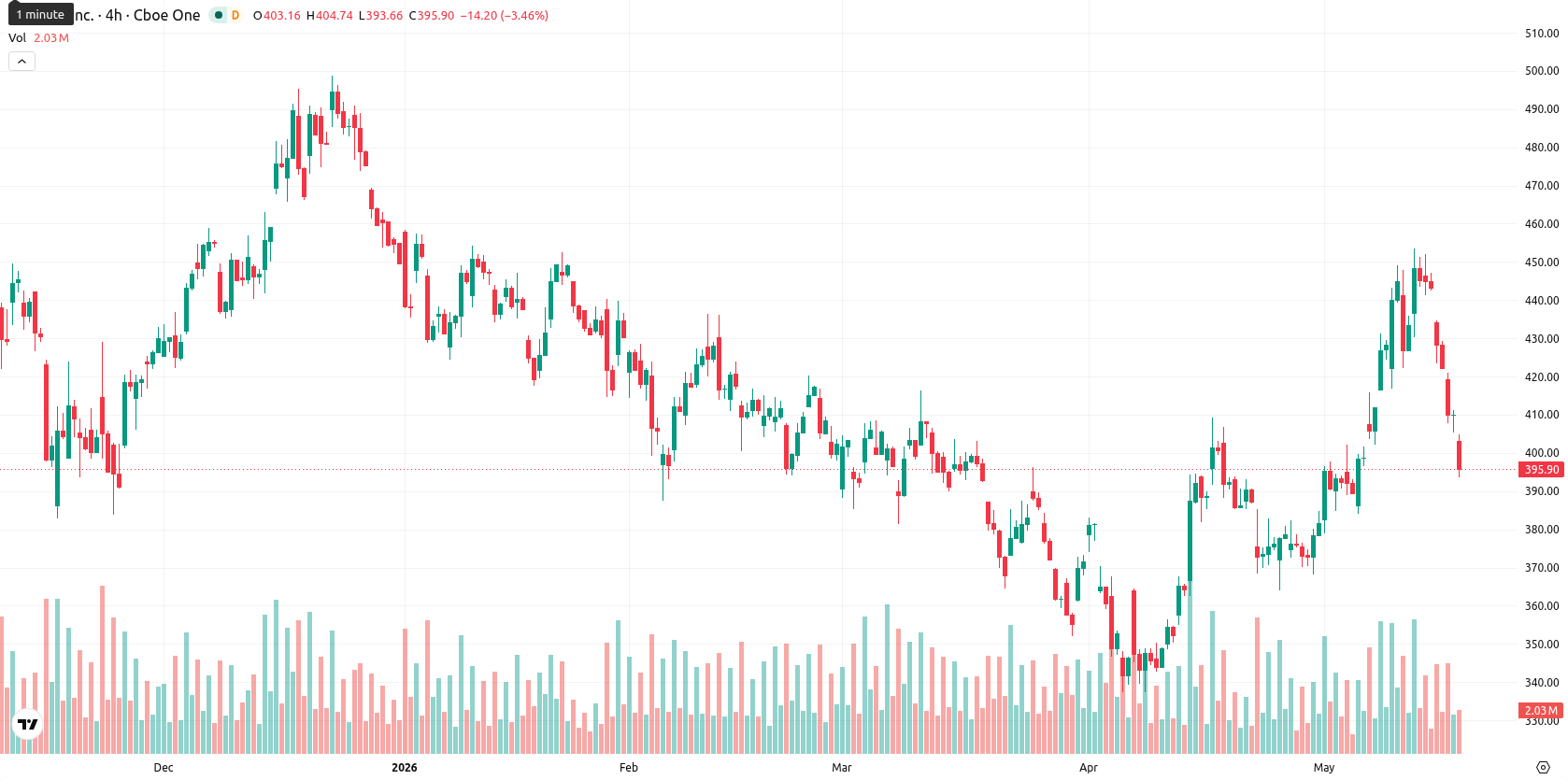 Tesla Inc. asset chart