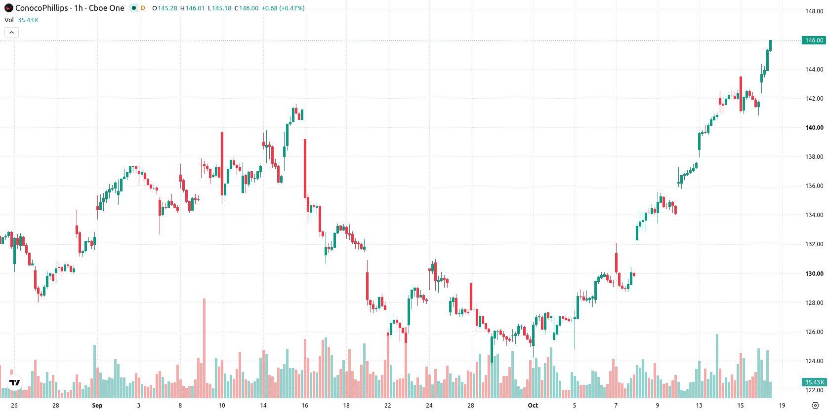 ConocoPhillips asset chart